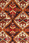Dual Bokhara Pattern Cream Maroon Handmade Runner Rug