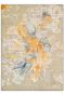 Golden Splash Abstract Handknotted Wool Rug