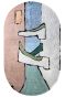 Two Left Feet Concentric Handmade Oval Rug