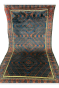 Triple Decker Black Afghani Handmade Carpet