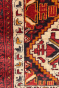 Dual Bokhara Pattern Cream Maroon Handmade Runner Rug