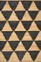 Black Geometric Handwoven Jute Carpet