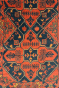 Handknotted Afghan Turkmenistan Runner Carpet for Corridor