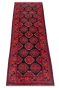 Rust Medieval Pattern Afghan Handmade Runner Rug