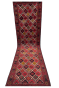 Diamond Pattern Handknotted Area Rug Afghani Runner