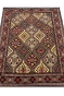 Yellow Caucasian Afghan Handmade Carpet