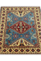 Topaz Blue Caucasian Afghani Handmade Carpet