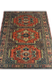 Triple Orange Medallion Handmade Afghan Carpet
