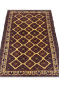 Diamond Cream All Over Pattern Afghan Carpet