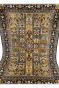 Gold Kashan Panel Handknotted Rug