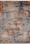 Burnt Orange Wool and Bamboo Silk Handmade Modern Rug