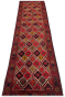 Diamond Pattern Handknotted Area Rug Afghani Runner