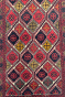 Diamond Pattern Handknotted Area Rug Afghani Runner