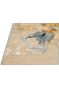 Golden Splash Abstract Handknotted Wool Rug