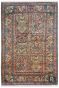 Jewel Boxes Hamadan Silk On Cotton Handmade Rug
