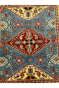 Topaz Blue Caucasian Afghani Handmade Carpet