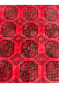 Elephant Foot Design Afghani Handknotted Area Rug