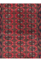 Red Ivory Panel Bokhara Handknotted Rug