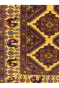 Diamond Cream All Over Pattern Afghan Carpet