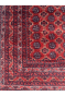 Rust Panel Bokhara Afghan Handmade Rug