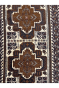Triple Motif Brown Afghani Handmade Carpet