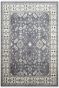 Gray Inward Monochrome Woolen Area Rug