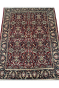 All over Nain Tabriz Maroon Handknotted Rug