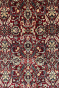 All over Nain Tabriz Maroon Handknotted Rug