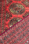 Beautiful Handknotted Runner Rug in Self Bukhara Pattern