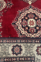 Triple Red Medallion Wool Handmade Area Rug