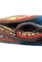 Triple Red Medallion Wool Handmade Area Rug
