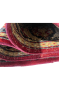 All over Nain Tabriz Maroon Handknotted Rug