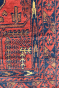 Paanch Medallion Handknotted Area Afghani Runner