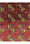 Maroon Multi-Bokhara Afghan Handknotted Rug