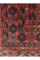 Red Ivory Panel Bokhara Handknotted Rug