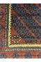 Triple Decker Black Afghani Handmade Carpet