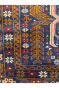 Single Panel Intricate Brown Handknotted Afghan Carpet