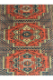Triple Orange Medallion Handmade Afghan Carpet