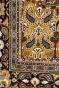 Gold Kashan Panel Handknotted Rug