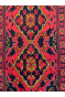 Deep Red Sea Small Afghan Handknotted Carpet