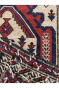 Ivory Maroon Low Pile Handmade Kilim Rug