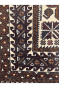 Triple Motif Brown Afghani Handmade Carpet