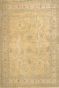Handknotted Gold Floral Oushak Area Rug