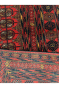 Red Ivory Panel Bokhara Handknotted Rug