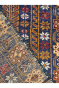Single Panel Intricate Brown Handknotted Afghan Carpet