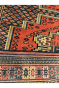 Triple Orange Medallion Handmade Afghan Carpet