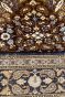 Gold Kashan Panel Handknotted Rug