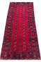 Afghani Bokhara Cherry Pattern Handmade Area Rug