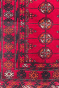 Afghani Bokhara Cherry Pattern Handmade Area Rug