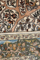 Pictorial Kashmir Wool Silk Handknotted Olive Carpet 